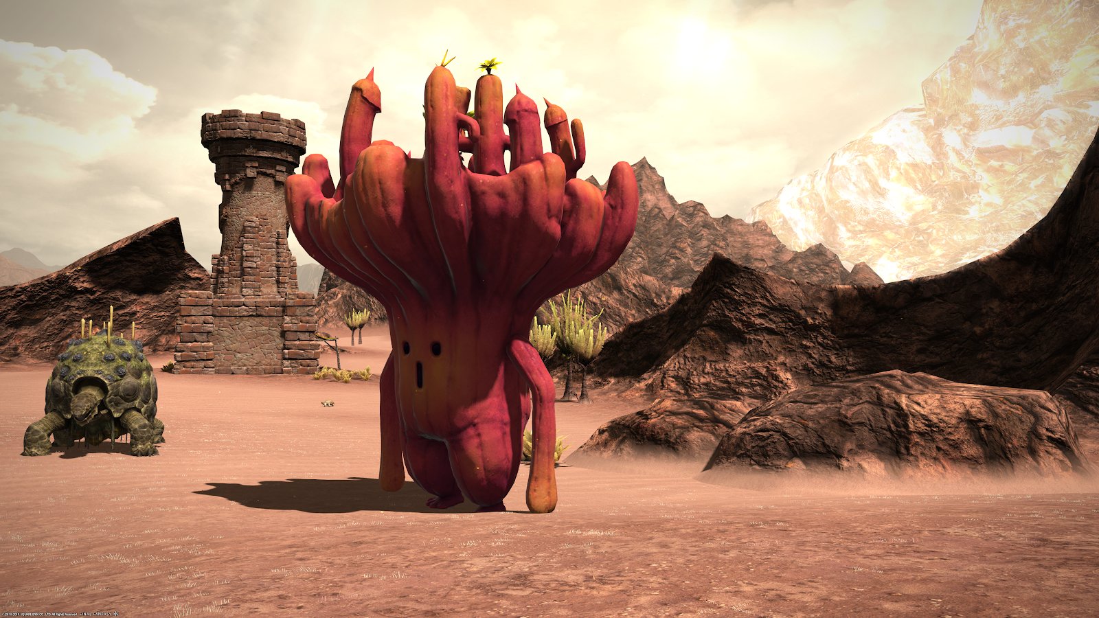 Illustration for article titled I Could Watch Final Fantasy XIV’s New Big-Headed Cactaurs Trying To Pose All Day